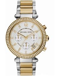Michael Kors - Mk5626 Parker Ladies Chronograph Watch, Two-Tone Stainless Steel - Lyst