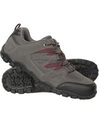 Mountain Warehouse - Walking Shoes Suede Mesh Upper Rubber Outsole Everyday Footwear Synthetic Leather - Lyst