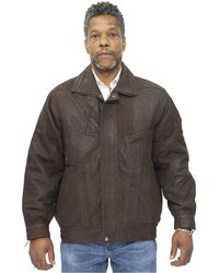 Infinity Leather - Classic Harrington Bomber Jacket-Minsk - Lyst