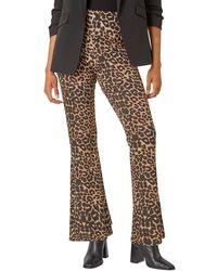 Roman - Animal Print Flare Stretch Trouser - Lyst