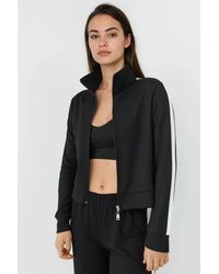 Hiccup - Soft Touch Modal Stand Collar Sports Jacket - Lyst