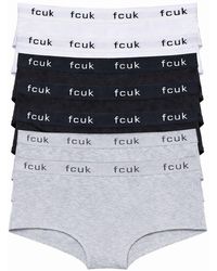 French Connection - 7 Pack Cotton Fcuk Ladies Hipster Full Briefs - Lyst