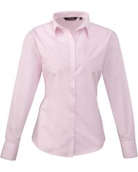 PREMIER - Ladies Poplin Long-Sleeved Blouse - Lyst