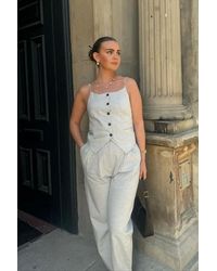 Hiccup - Spaghetti Strap Buttoned Top - Lyst