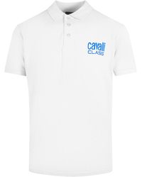 Roberto Cavalli - Bold Logo Polo Shirt Material_Cotton - Lyst