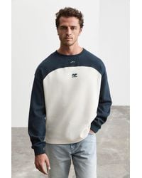 Grimelange - Color Blocked Paneled Crew Neck Sweatshirt - Lyst