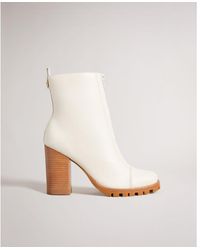Ted Baker - Avha Leather Chunky Heeled Chelsea Boot - Lyst