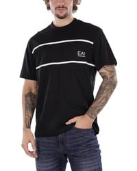 Armani - Ea7 6Dpt47 T Shirt Emporio Short Sleeve Casual Cotton Tee Top - Lyst