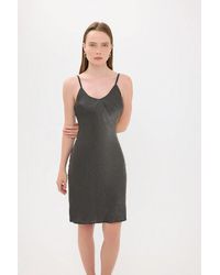 Hiccup - Satin Sleeveless A-Line Mini Dress - Lyst