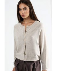 Busem - Crew Neck Buttoned Cardigan - Lyst