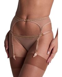 Aubade - Sheer Emotion Suspender Belt - Lyst