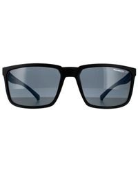 Arnette - Rectangle Matte Dark Polarized Sunglasses - Lyst