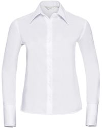 Russell - Collection Ladies/ Long Sleeve Ultimate Non-Iron Shirt () Cotton - Lyst