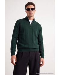 Trendyol - Herren Gestreift Lang, Regular Fit Pullover - Lyst