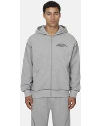 Good For Nothing - Coverlock Stitching Zip Through Hoodie - Lyst
