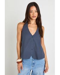 Boohoo - Tall Relaxed Fit Halterneck Waistcoat - Lyst