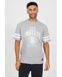 Brave Soul - Cotton Jersey Graphic T-Shirt - Lyst