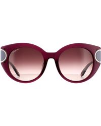Ferragamo - Cat Eye Wine Gradient 90041091 - Lyst