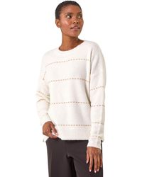 Roman - Shimmer Detail Knit Jumper - Lyst