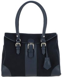 Ashwood Leather - 'Onda Opulenta' Flap Over Soft Suede Tote Bag - Lyst