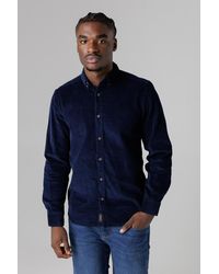 Tokyo Laundry - Cotton Corduroy Shirt With Button Collar - Lyst