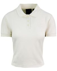 PUMA - X Rihanna Fenty Vanilla Cropped Polo Shirt - Lyst