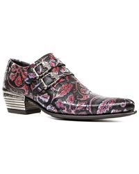 New Rock - Vintage Floral Leather Buckle Shoes-7960-S6 - Lyst