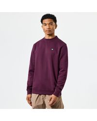 Weekend Offender - Ferrer Badge Crewneck Sweatshirt In Berry - Lyst