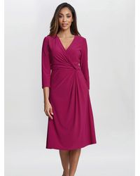 Gina Bacconi - Antonia Jersey Wrap Dress - Lyst