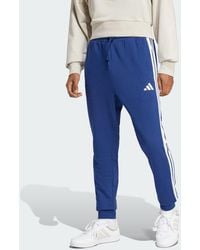 adidas - Essential 3-Stripes French Terry Pants - Lyst