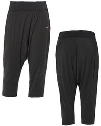 PUMA - Drapey Charcoal 3/4 Dance Joggers - Lyst