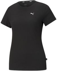 PUMA - Ladies Small Logo T-Shirt Cotton - Lyst