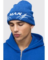 BoohooMAN - Ribbed Knitted Beanie - Lyst