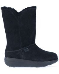 Fitflop - Womenss Fit Flop Mukluk Shearling-Lined Suede Calf Boots - Lyst