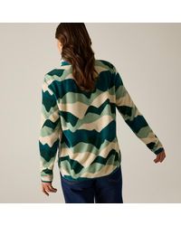 Regatta - Ladies Frankie Abstract Mountain Quarter Zip Fleece Top (Multicoloured) - Lyst