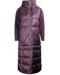 Parajumpers - Halisa Fig Paars Lang Donsjack Met Capuchon - Lyst