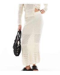 Vero Moda - Crochet Maxi Skirt Co-ord - Lyst