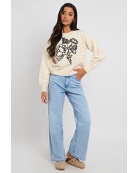 Urban Bliss - Floral Embroidery Jumper - Lyst