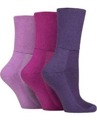 IOMI - 3 Pack Extra Wide Bamboo Diabetic Socks For Swollen Legs - Lyst