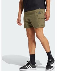 adidas - Essentials Small Logo Cargo Chelsea Shorts - Lyst