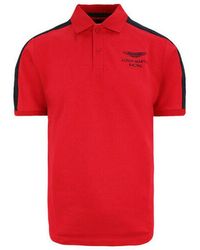 Hackett - Hackett Aston Martin Racing Shoulder Panel Polo T-shirt - Lyst