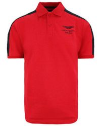 Hackett - Hackett Aston Martin Racing Shoulder Panel Polo T-shirt - Lyst
