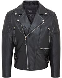 Infinity Leather - Cowhide Brando Biker Jacket - Lyst