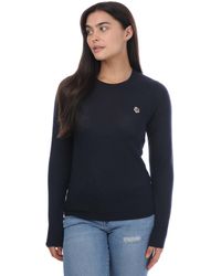 Ted Baker - Averiii Merino Wool Crew Neck Trui In Navy Voor - Lyst