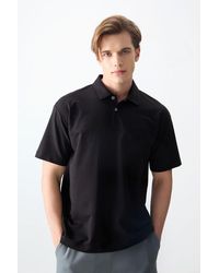 TOMMY LIFE - Oversized Polo Collar T-Shirt - Lyst