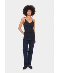 Saint Tropez - Jersey Top Classic Fit Night Sky Dark Blue - Lyst