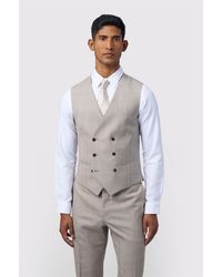Ted Baker - Double Breasted Six Button V-Neck Slim Fit Suit Waistcoat - Lyst