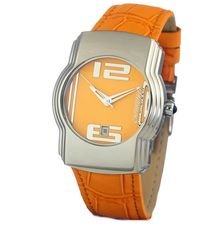 Chronotech - Orange Leather Watch - Lyst