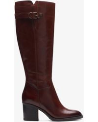 Clarks - Mascarpone2 Up Tan Leather Laarzen - Lyst
