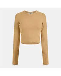 JJXX - Feline Slim Fit Cropped Long Sleeve T-Shirt - Lyst